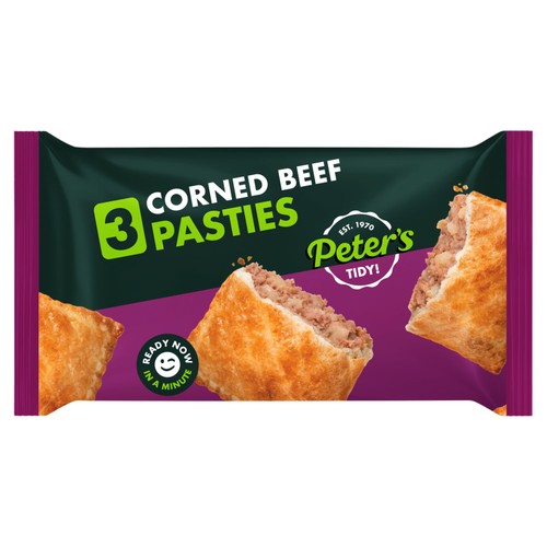 Peter's Corned Beef Pasties   3 Pack