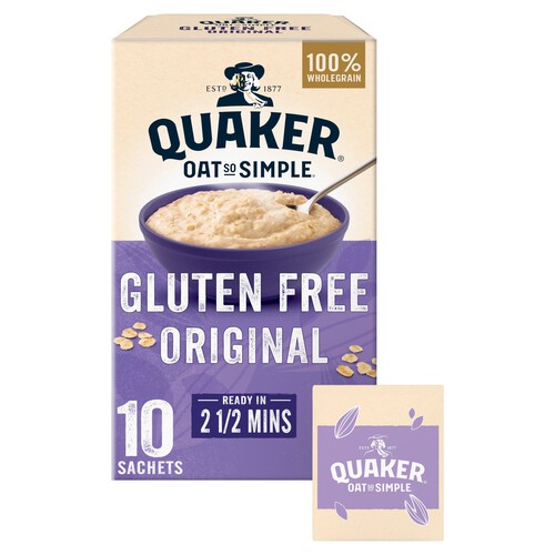 Quaker Oat So Simple Gluten Free Porridge Sachets