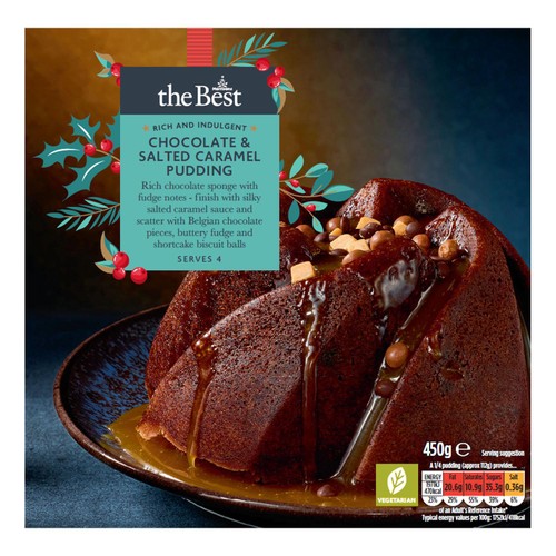 Morrisons The Best Belgian Chocolate And Salted Caramel Sponge Cake 450g