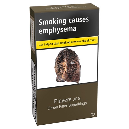 JPS players green filter superkings cigarettes