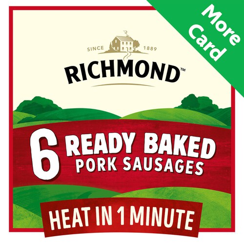 Richmond 6 Ready Baked Pork Sausages