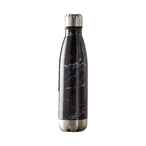 Morrisons 500 ml Black Marble Stainless Steel Vacuum Bottle