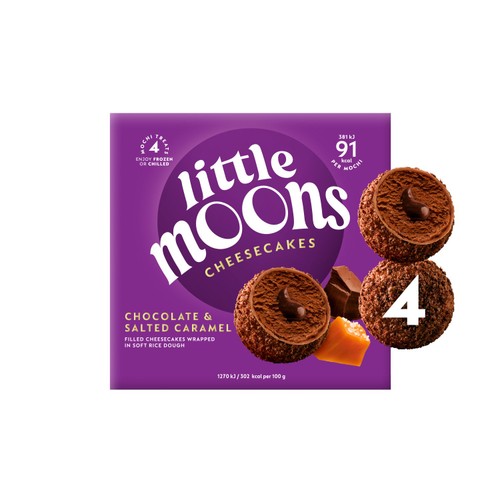 Little Moons Belgian Chocolate & Salted Caramel Cheesecakes Mochi