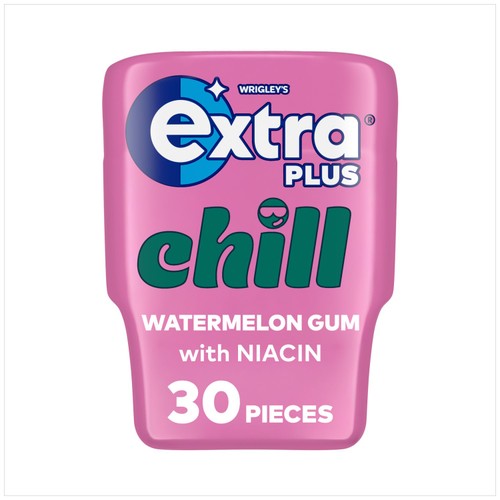 Extra Plus Chill Sugarfree Chewing Gum Bottle 30 Pieces