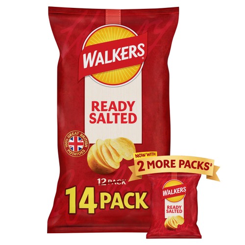 Walkers Ready Salted Crisps  14 x 25g