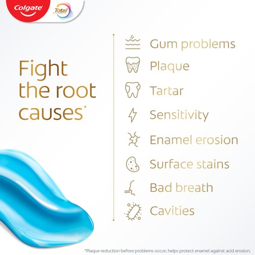 Colgate Total Active Prevention Teeth Whitening Toothpaste Pump 100ml