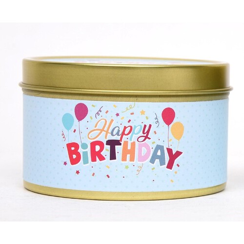 Morrisons Happy Birthday Tin Candle