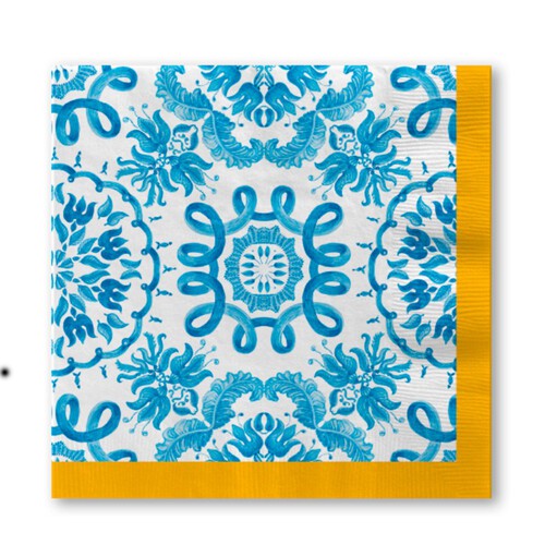 Nutmeg Home Blue Tile Napkins