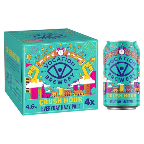 Vocation Brewery Crush Hour Hazy 4.6% 4X330ML