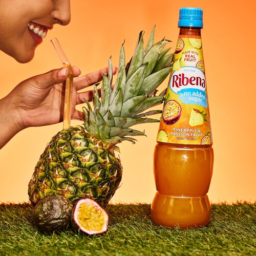 Ribena Pineapple And Passion Fruit Squash No Added Sugar 