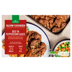 Morrisons Street Slow Cooked Beef Brisket In A Peppercorn Sauce