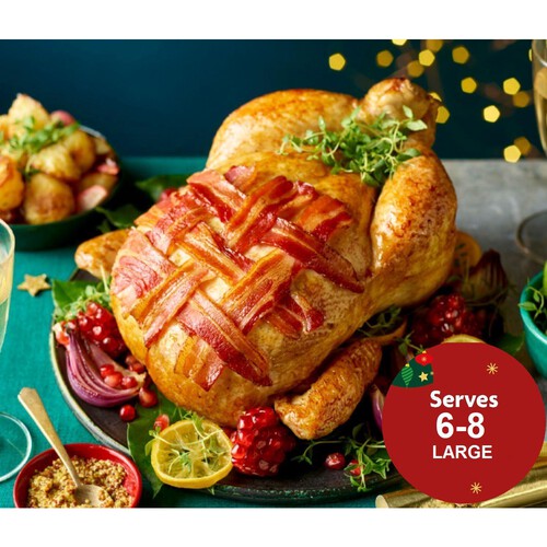 Morrisons Stuffed Whole Chicken Topped With Bacon 