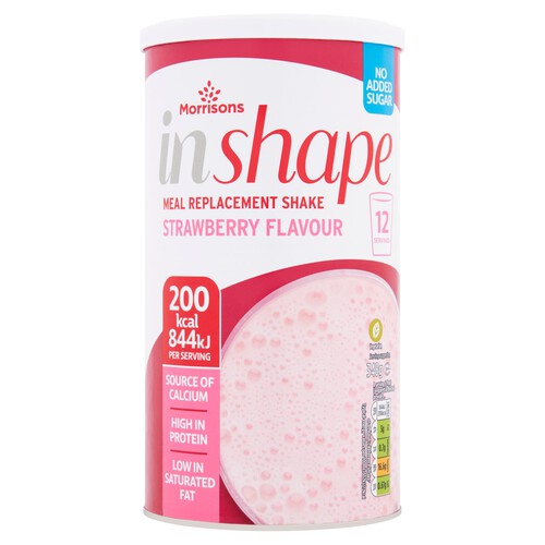 Morrisons In Shape Strawberry Meal Replacement Drink