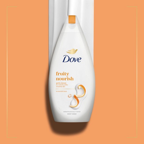 Dove Fruity Nourish Body Wash Shower Gel  450ml