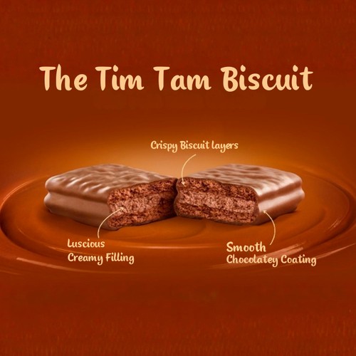Arnotts Tim Tam Milk Chocolatey Biscuits Original 9 Pack