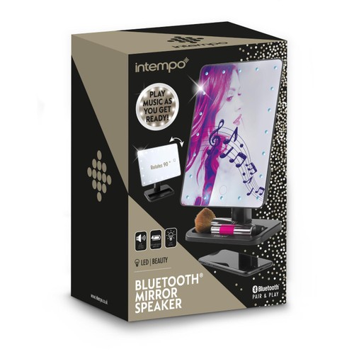 Intempo BT Led Mirror Speaker Black