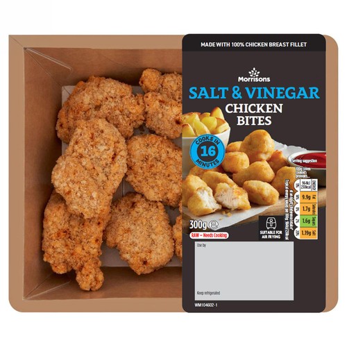 Morrisons Limited Edition Salt & Vinegar Chippy Tea Chicken Bites 300g