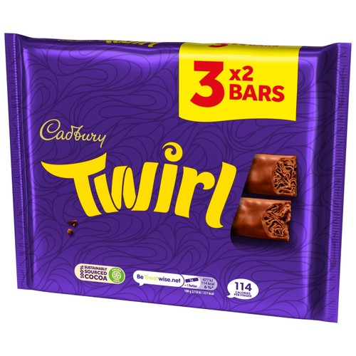Cadbury Twirl Milk Chocolate 3 x 43 g Multipack