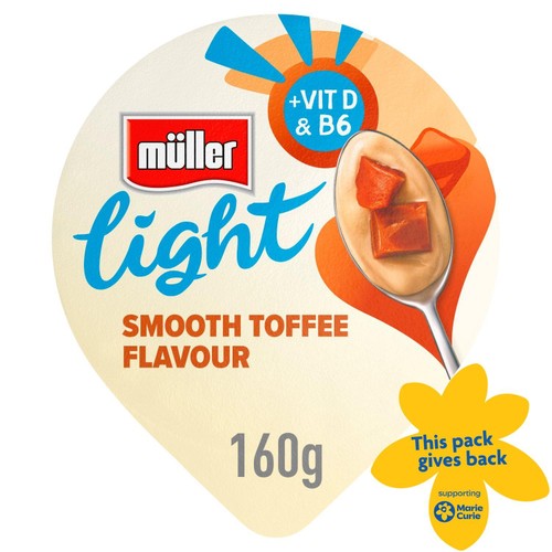 Muller Light Toffee Fat Free Yogurt 160g