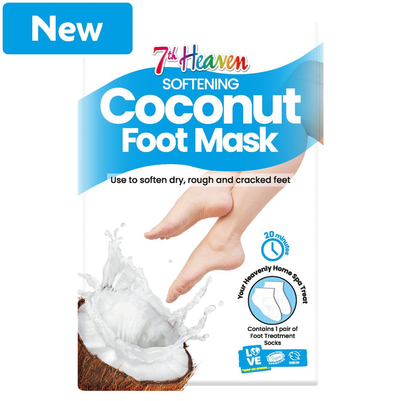 7th Heaven Coconut Foot Mask