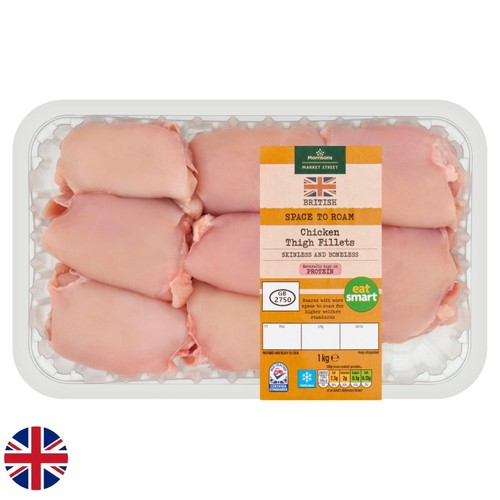 Morrisons british boneless chicken thigh fillets