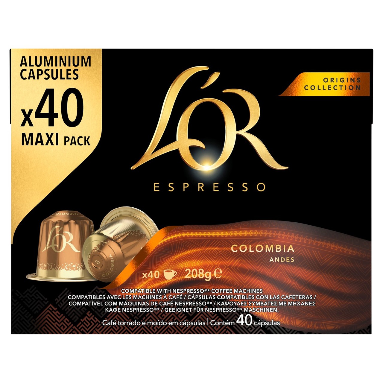 L'Or Colombian Capsules 40 Pack