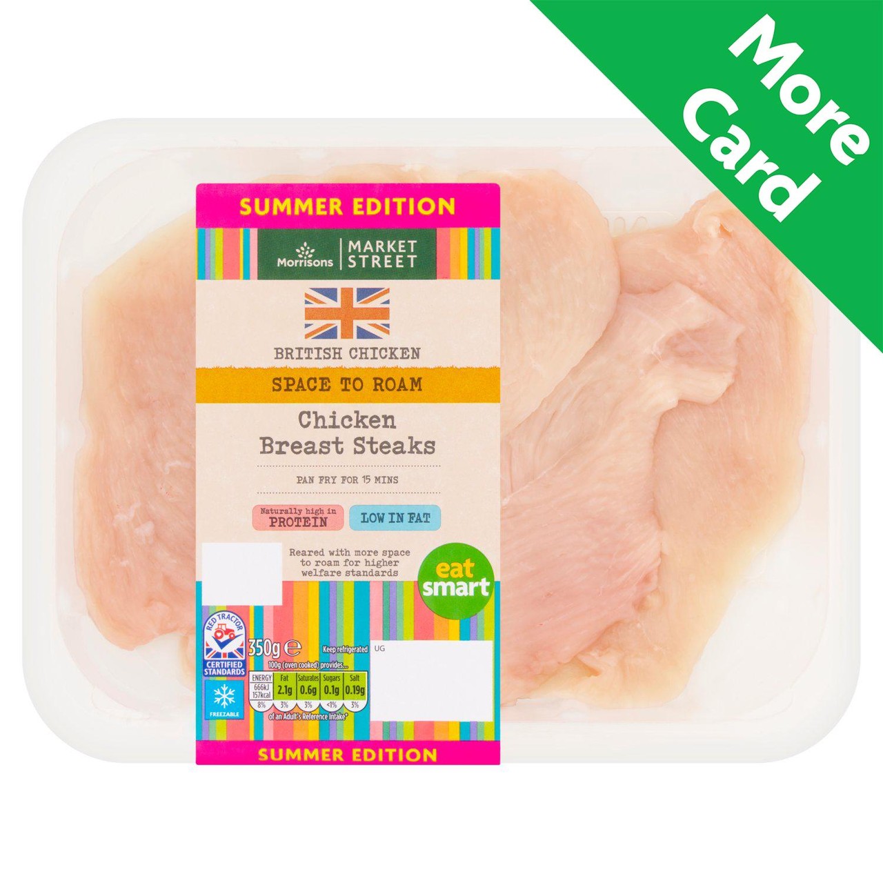 Morrisons Summer Plain Chicken Breast Steaks 350g