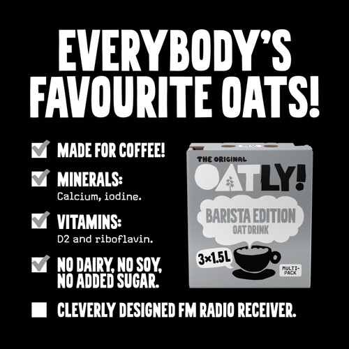 Oatly Oat Drink Barista Edition Multi Pack 3x1.5L