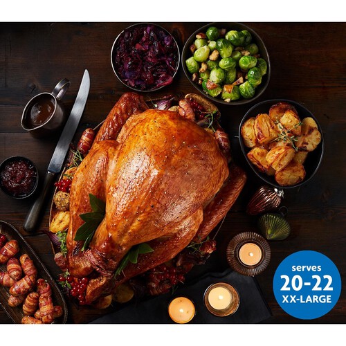 Morrisons Frozen XXL Whole Basted Turkey with Giblets 8.9-10.6 kg