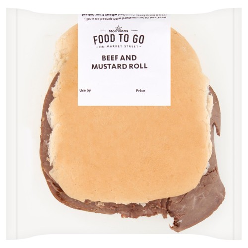 Morrisons beef and mustard roll