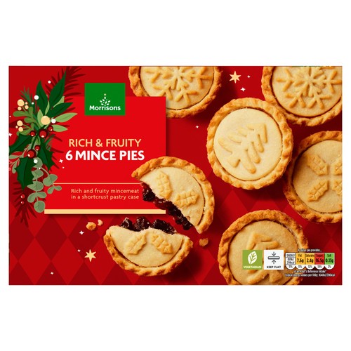 Morrisons Rich & Fruity Mince Pies 6 Pack