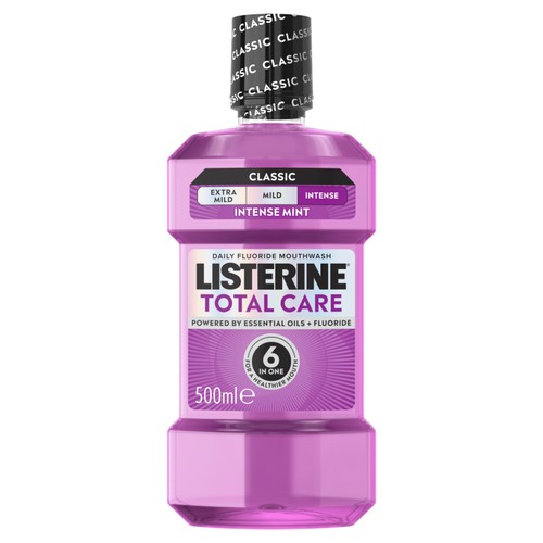 Listerine Total Care 10-in-1 Benefit Clean Mint Mouthwash 500ml