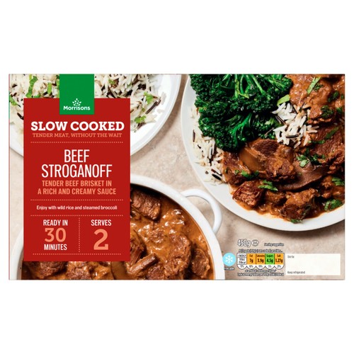 Morrisons slow cooked beef stroganoff