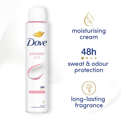 Dove Women Antiperspirant Deodorant Powder Aerosol 200ml