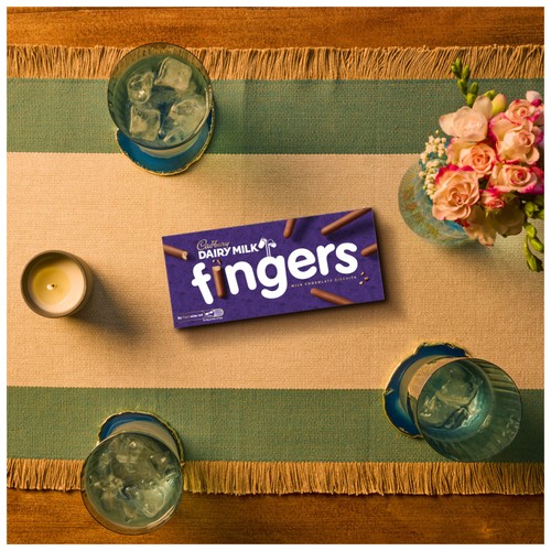 Cadbury Dairy Milk Fingers Milk Chocolate Covered Biscuits