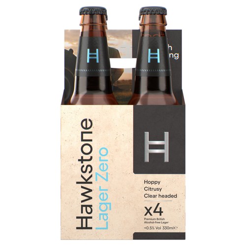 Hawkstone Zero Lager 4 X 330Ml