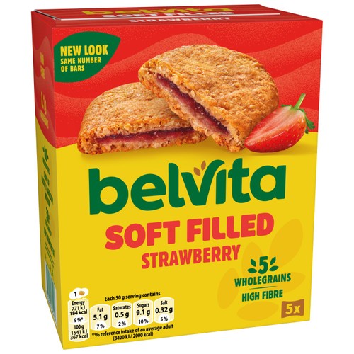 Belvita Soft Bakes Strawberry Filled Cereal Snack Bars Multipack