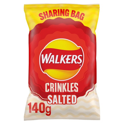 Walkers Crinkles Simply Salted Sharing Bag Crisps