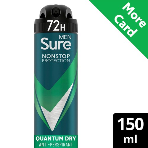 Sure For Men Quantum Dry Anti Perspirant Nonstop Deodorant