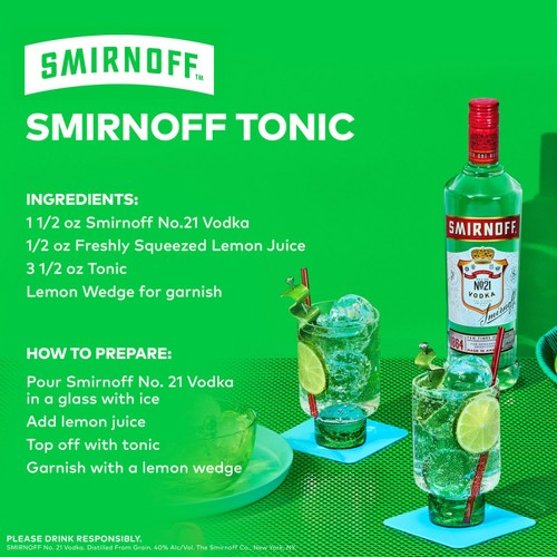 Smirnoff No. 21 Vodka Red Label 70CL