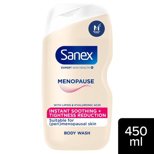 Sanex Expert Skin Health Plus Menopause Shower Gel Body Wash