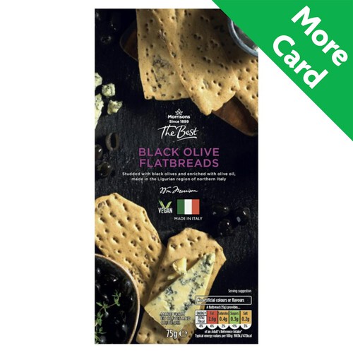 Morrisons The Best Black Olive Flatbread