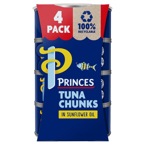 Princes Tuna Chunks In Sunflower Oil (4x145g)