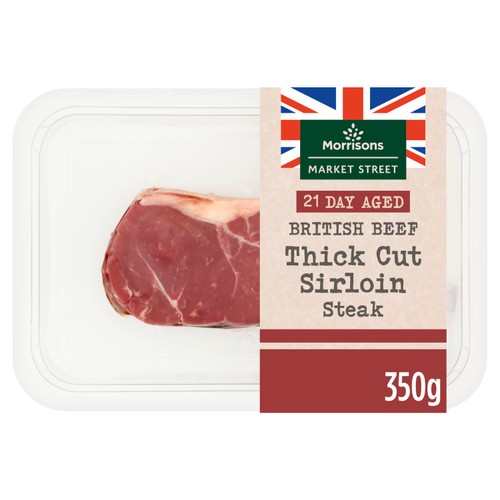Morrisons British Thick Cut Sirloin Steak 350g