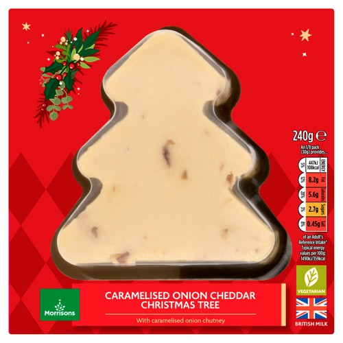 Morrisons Caramelised Onion Cheddar Christmas Tree 240g
