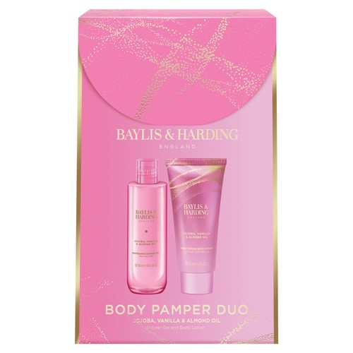 Baylis & Harding Jojoba, Vanilla & Almond Oil Body Pamper Duo Gift Set