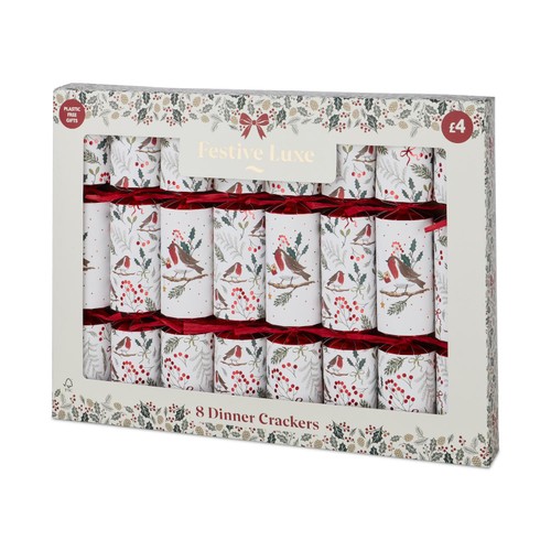 Morrisons Robin Dinner Crackers 8 Pack