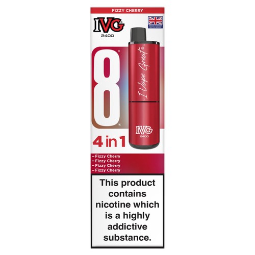 small rechargeable vapes IVG 2400 Rechargeable Fizzy Cherry 20mg