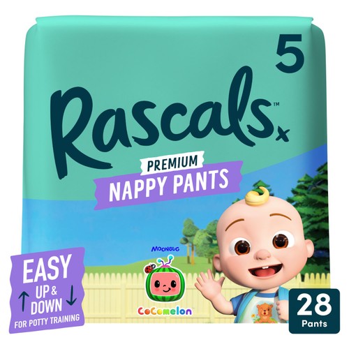 Rascals Cocomelon Size 5 Nappy Pants 