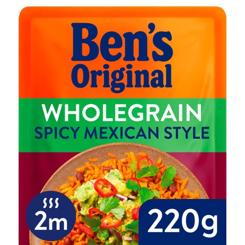 Bens Original Wholegrain Spicy Mexican Microwave Rice 